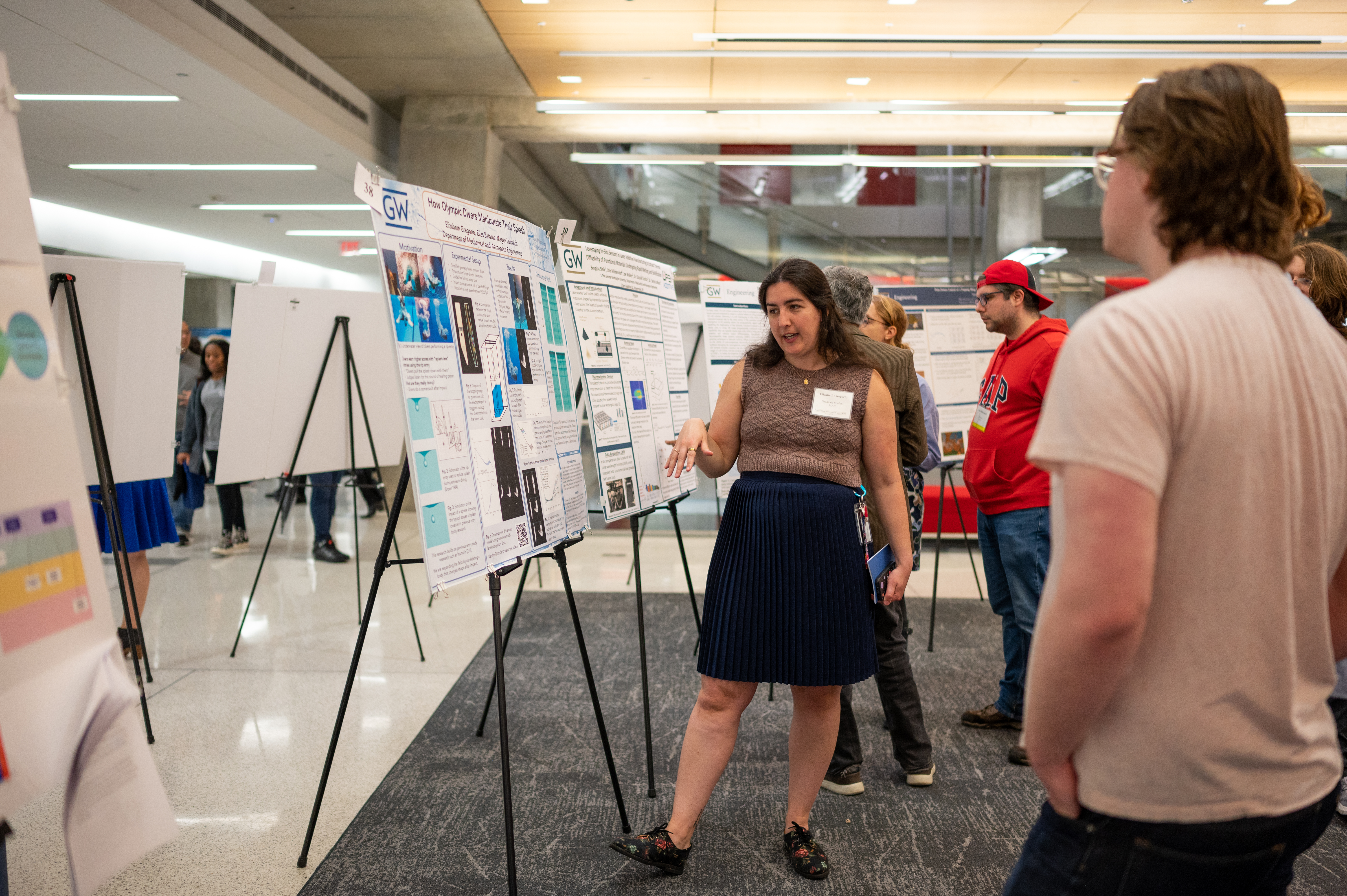 Students presenting at the 2023 R&D Showcase