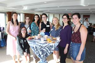 Students at the Women in STEM Breakfast