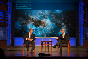 Dr. David Dolling (MAE) discusses the challenges of deep space exploration with Dr. Charles Camarda.