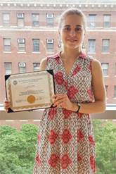 Anna Gams with Award